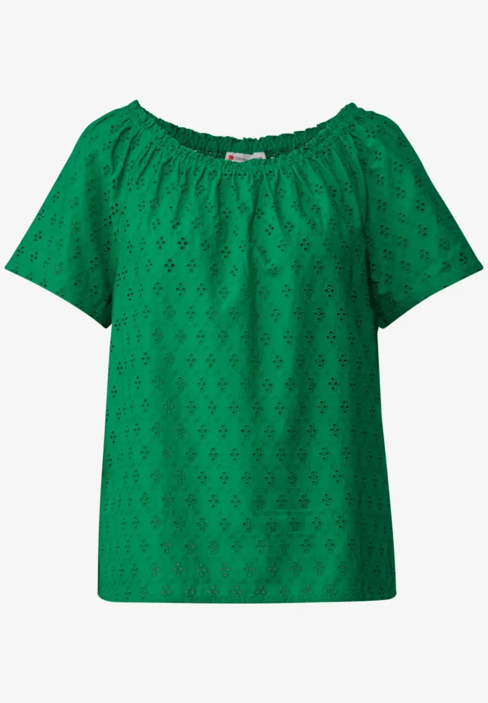 Blouse met oogjesborduursel