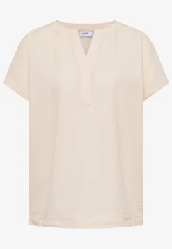 Blouse met overhangende schouders in seersucker kwaliteit