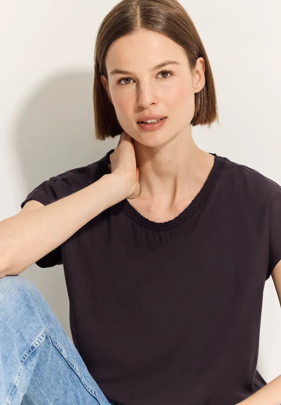 Blouse met plooien