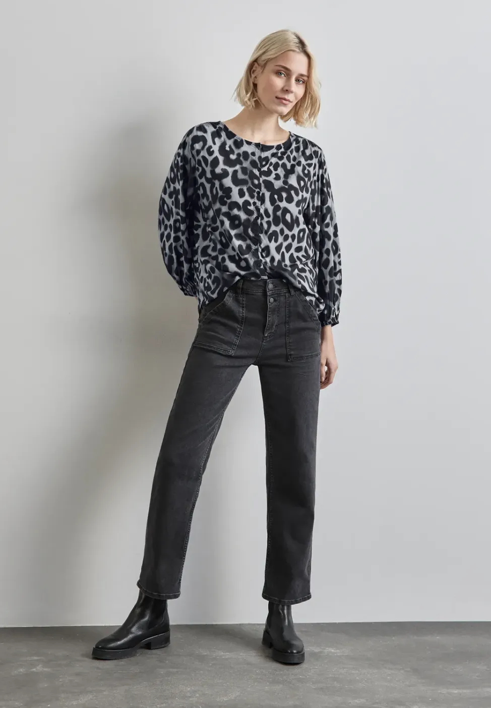 Blouse met plooien