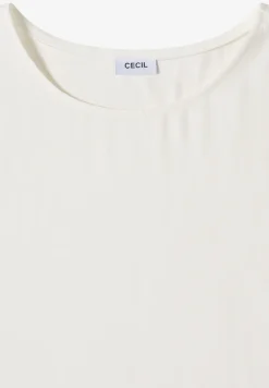 Blouse met ronde hals en knoopdetail