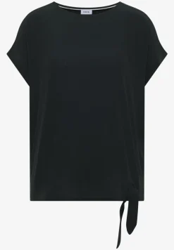 Blouse met ronde hals en knoopdetail