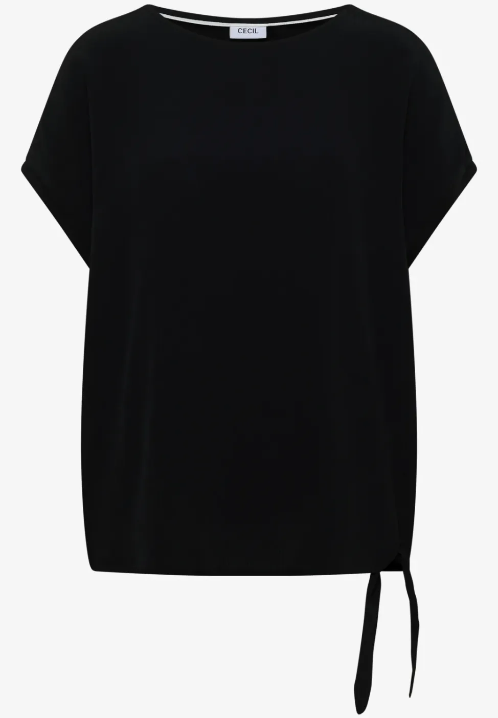Blouse met ronde hals en knoopdetail
