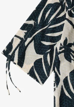 Blouse met ronde hals en rimpels