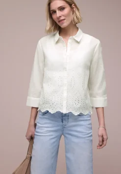 Blouse met shiffley details
