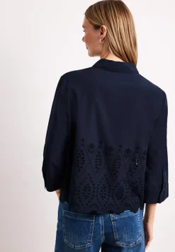 Blouse met shiffley details