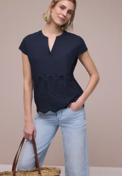 Blouse met Shiffley-patroon