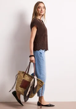 Blouse met Shiffley-patroon