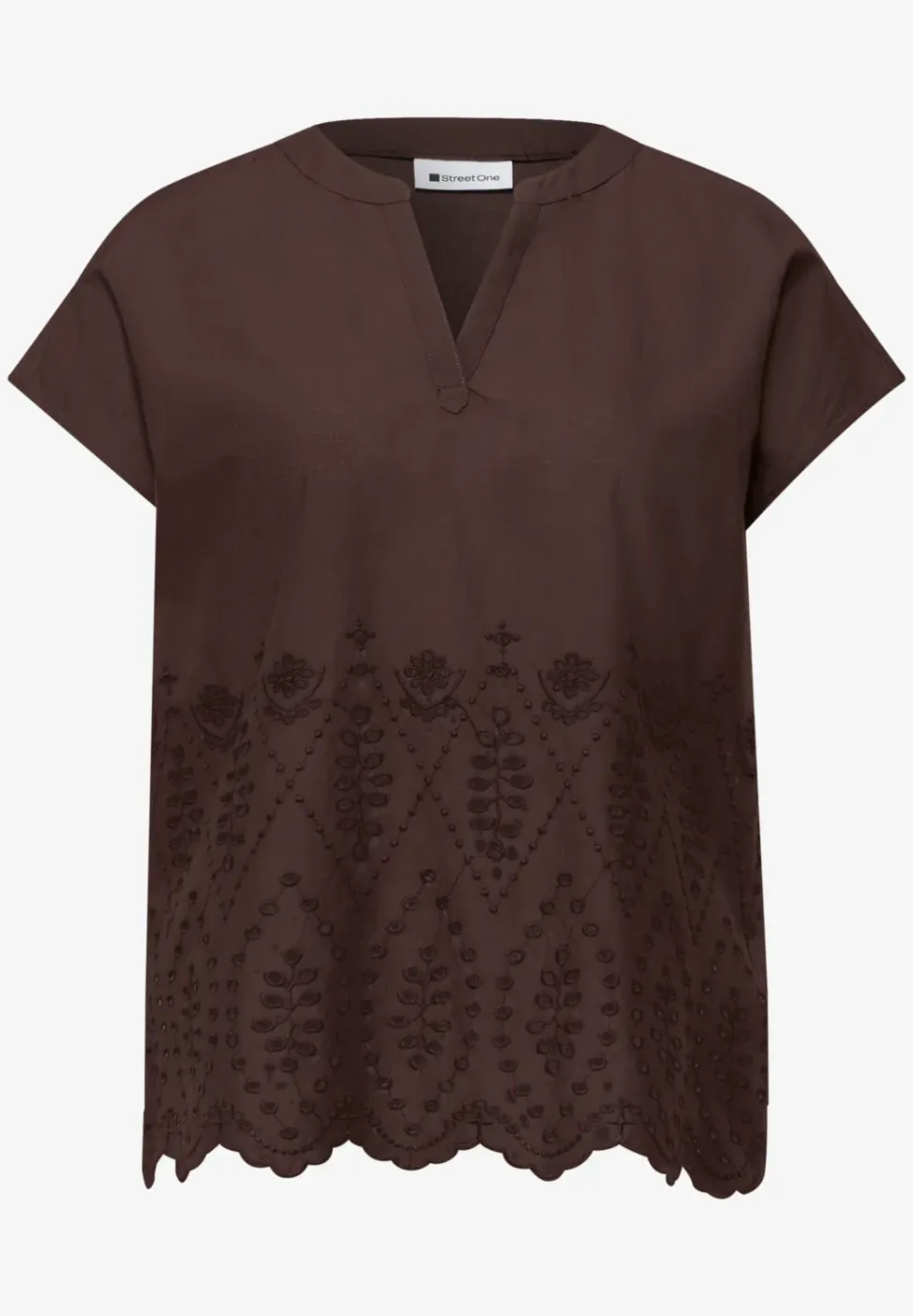 Blouse met Shiffley-patroon