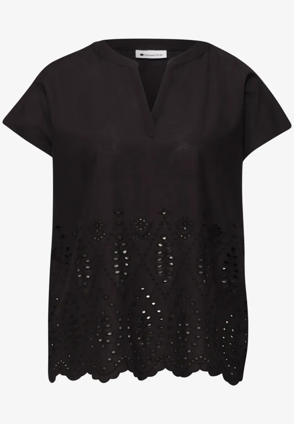 Blouse met Shiffley-patroon