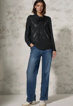 Blouse met sjaalkraag