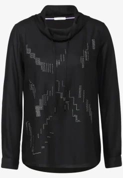 Blouse met sjaalkraag