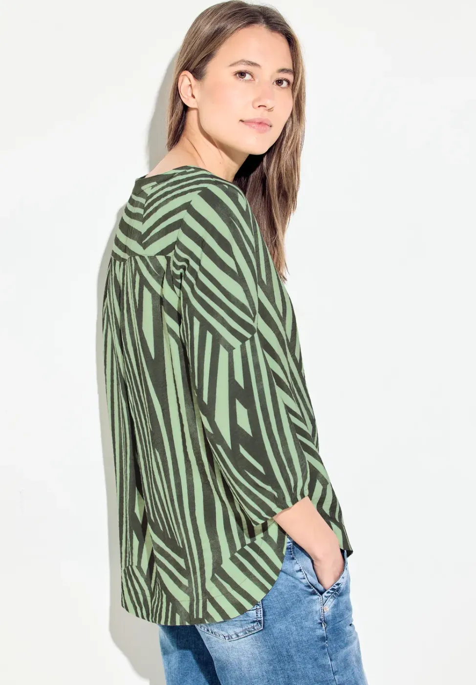 Blouse met strepen
