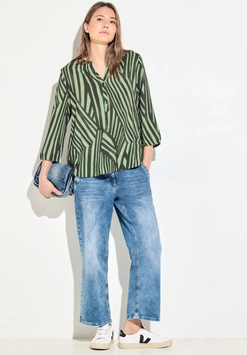 Blouse met strepen