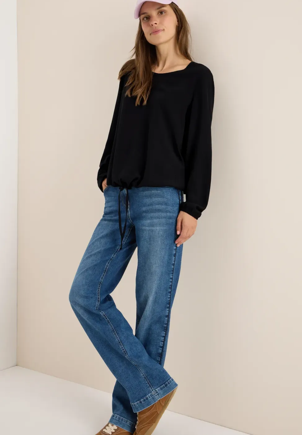 Blouse met trekkoord