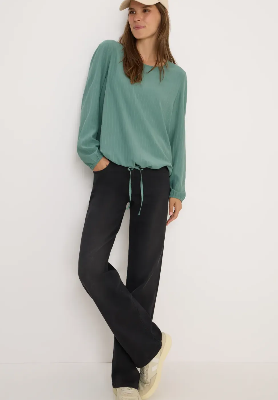Blouse met trekkoord