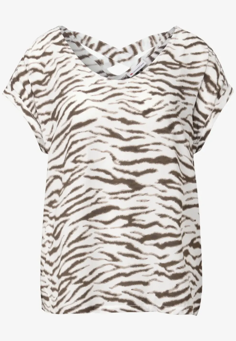 Blouse met uitsnijding aan de achterkant