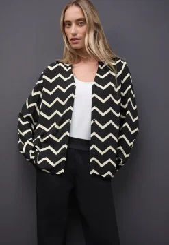 Blouse met zigzagpatroon