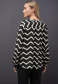 Blouse met zigzagpatroon