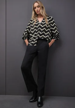 Blouse met zigzagpatroon