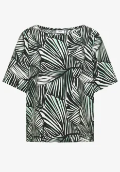 Blouseshirt met korte mouwen en all-over print