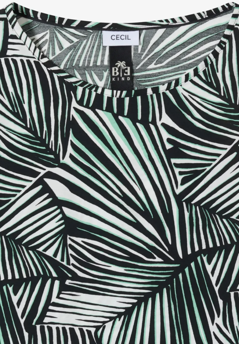 Blouseshirt met korte mouwen en all-over print
