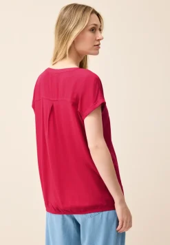 Blouseshirt in effen kleur