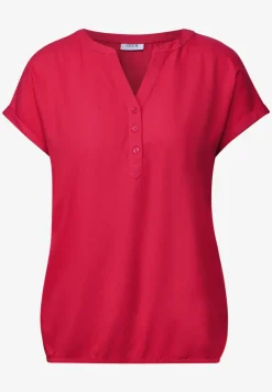 Blouseshirt in effen kleur