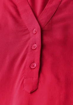 Blouseshirt in effen kleur