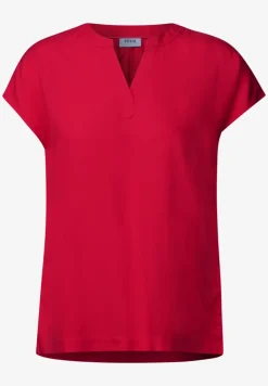Blouseshirt in effen kleur