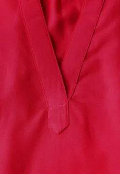 Blouseshirt in effen kleur