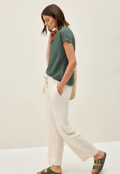 Blouseshirt in effen kleur
