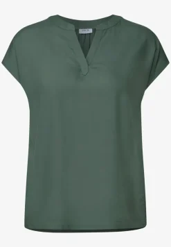 Blouseshirt in effen kleur