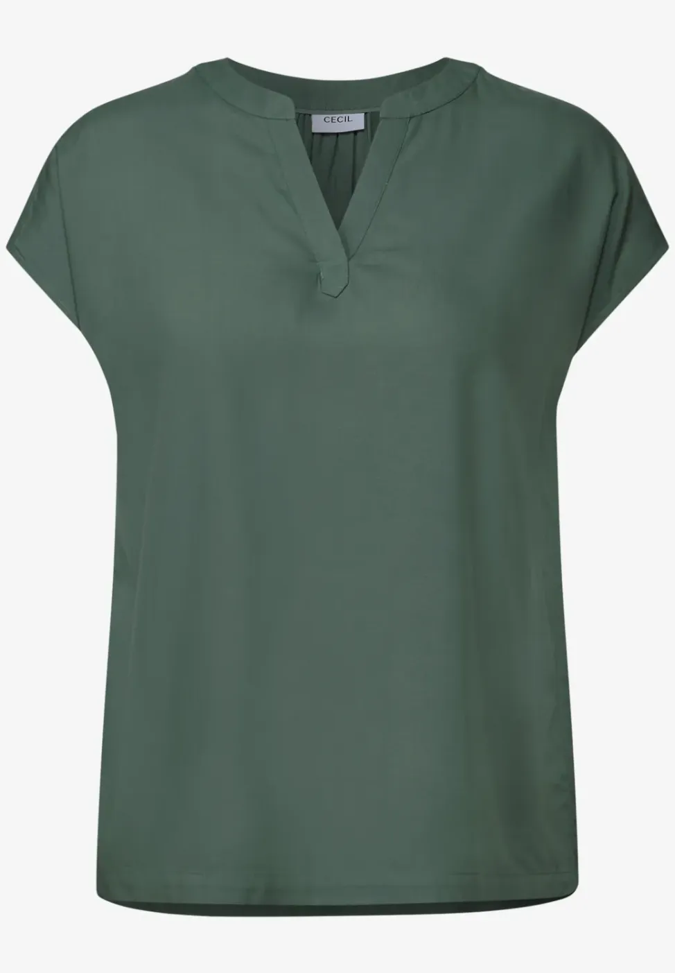 Blouseshirt in effen kleur