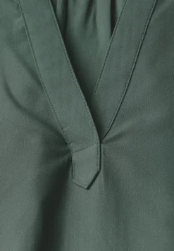 Blouseshirt in effen kleur