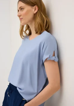 Blouseshirt in effen kleur