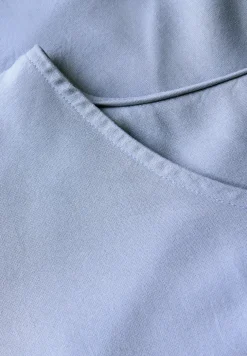 Blouseshirt in effen kleur