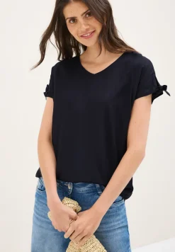 Blouseshirt in effen kleur