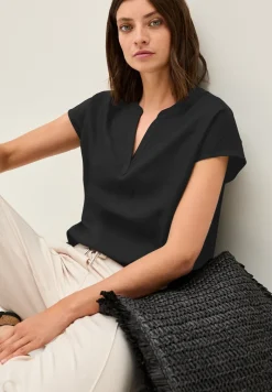 Blouseshirt in effen kleur