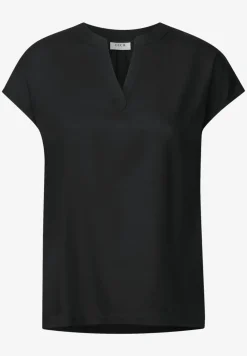 Blouseshirt in effen kleur