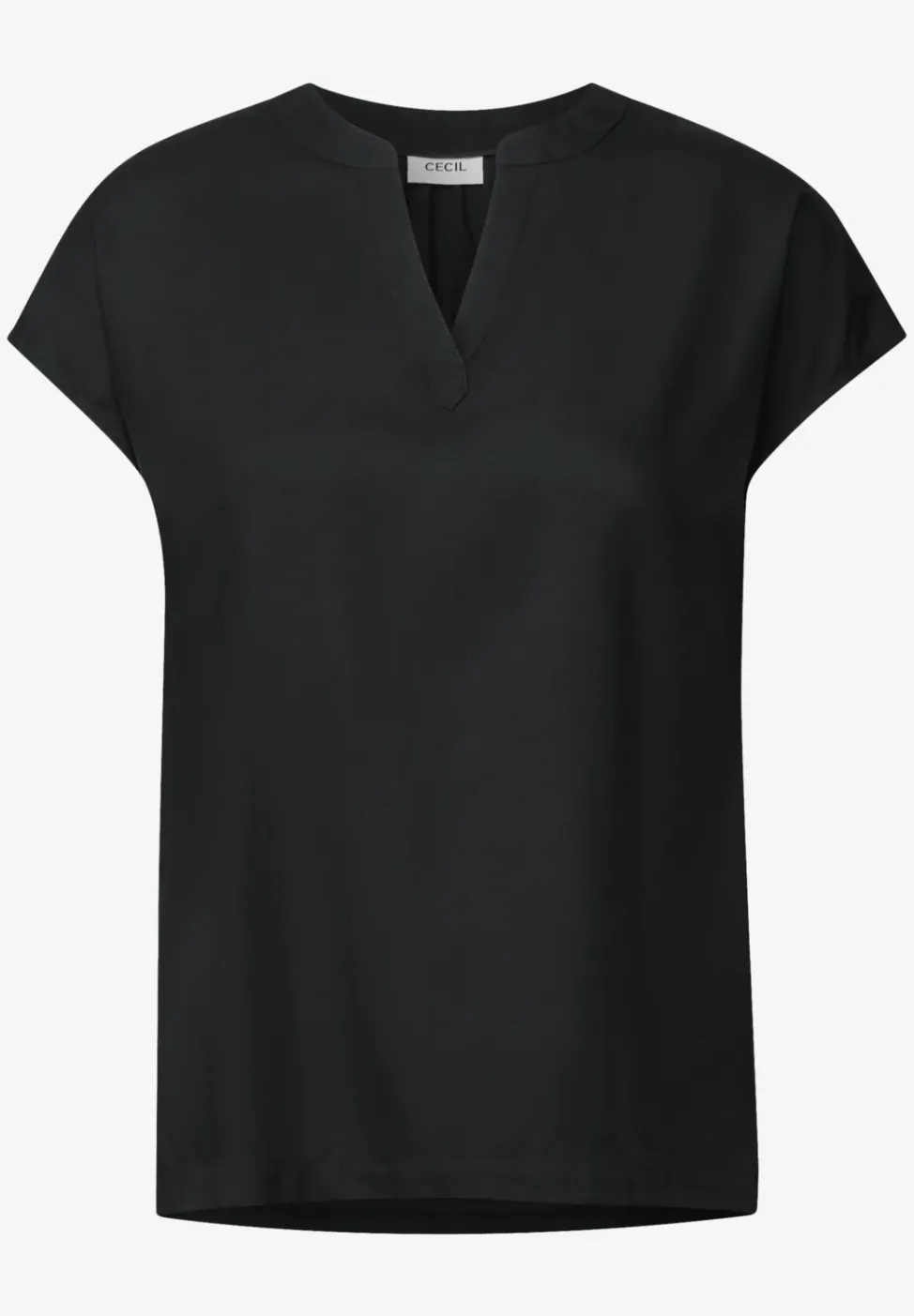 Blouseshirt in effen kleur