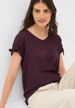 Blouseshirt in effen kleur