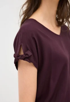 Blouseshirt in effen kleur