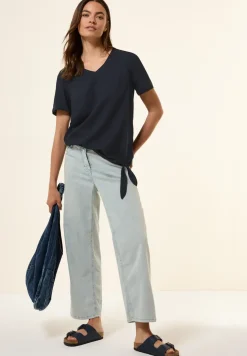 Blouse shirt met knoop