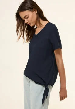 Blouse shirt met knoop