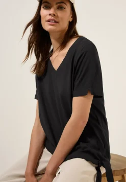 Blouse shirt met knoop