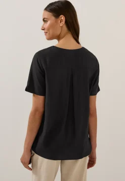 Blouse shirt met knoop