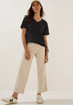 Blouse shirt met knoop