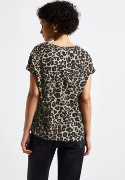 Blouse shirt met leopatroon