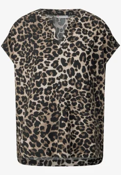 Blouse shirt met leopatroon